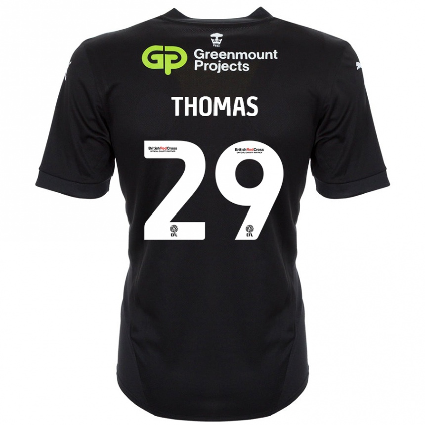 Femme Football Maillot Silko Thomas #29 Noir Tenues Extérieur 2024/25