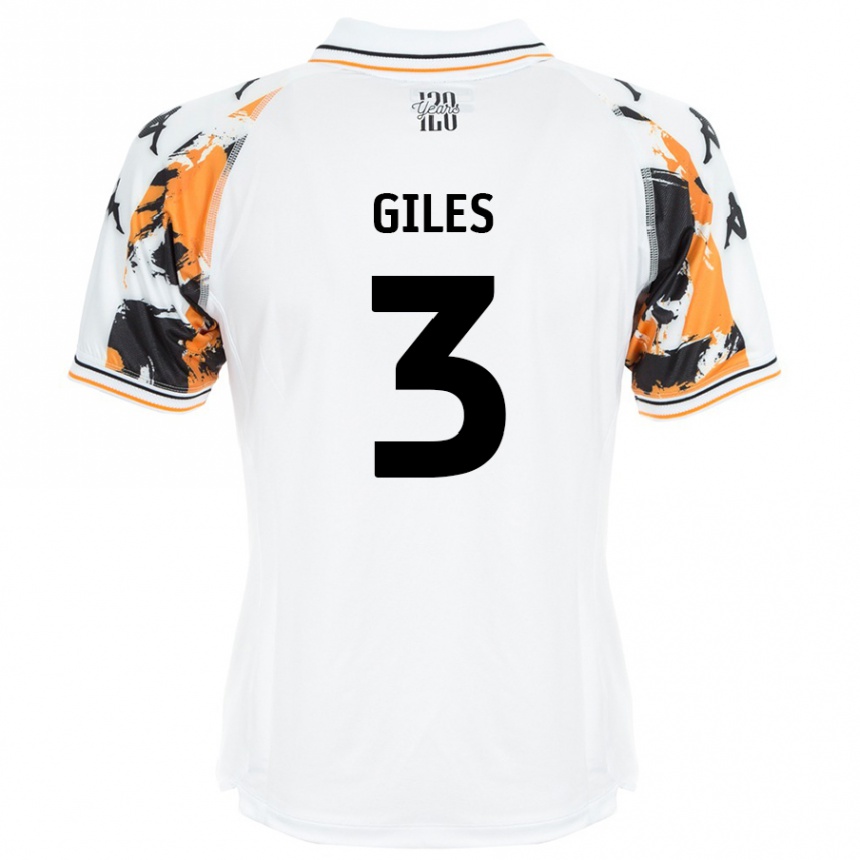 Femme Football Maillot Ryan Giles #3 Blanc Tenues Extérieur 2024/25