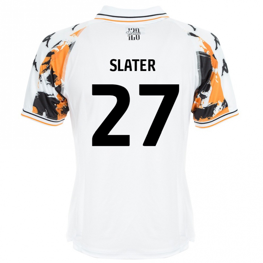 Femme Football Maillot Regan Slater #27 Blanc Tenues Extérieur 2024/25