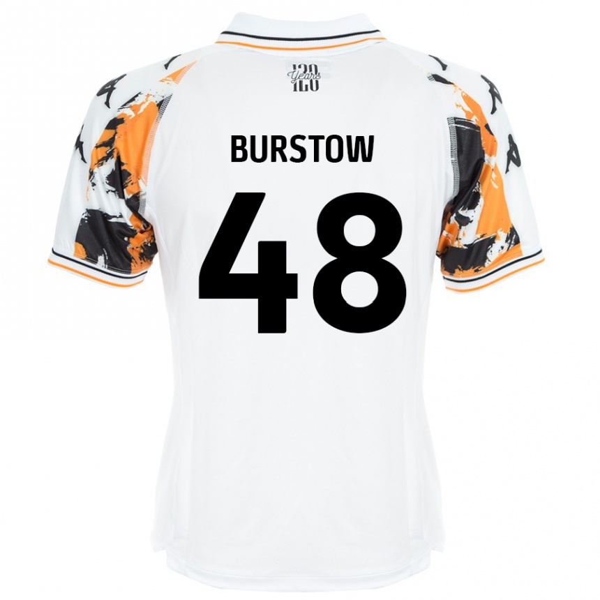 Femme Football Maillot Mason Burstow #48 Blanc Tenues Extérieur 2024/25