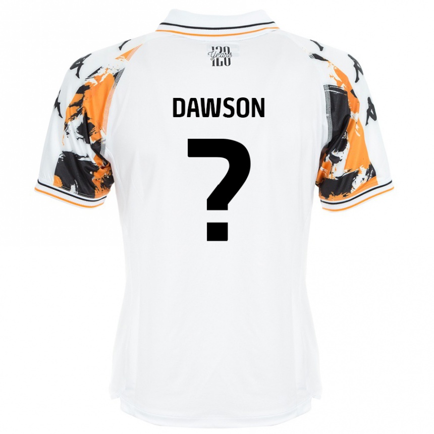 Femme Football Maillot Lucas Dawson #0 Blanc Tenues Extérieur 2024/25