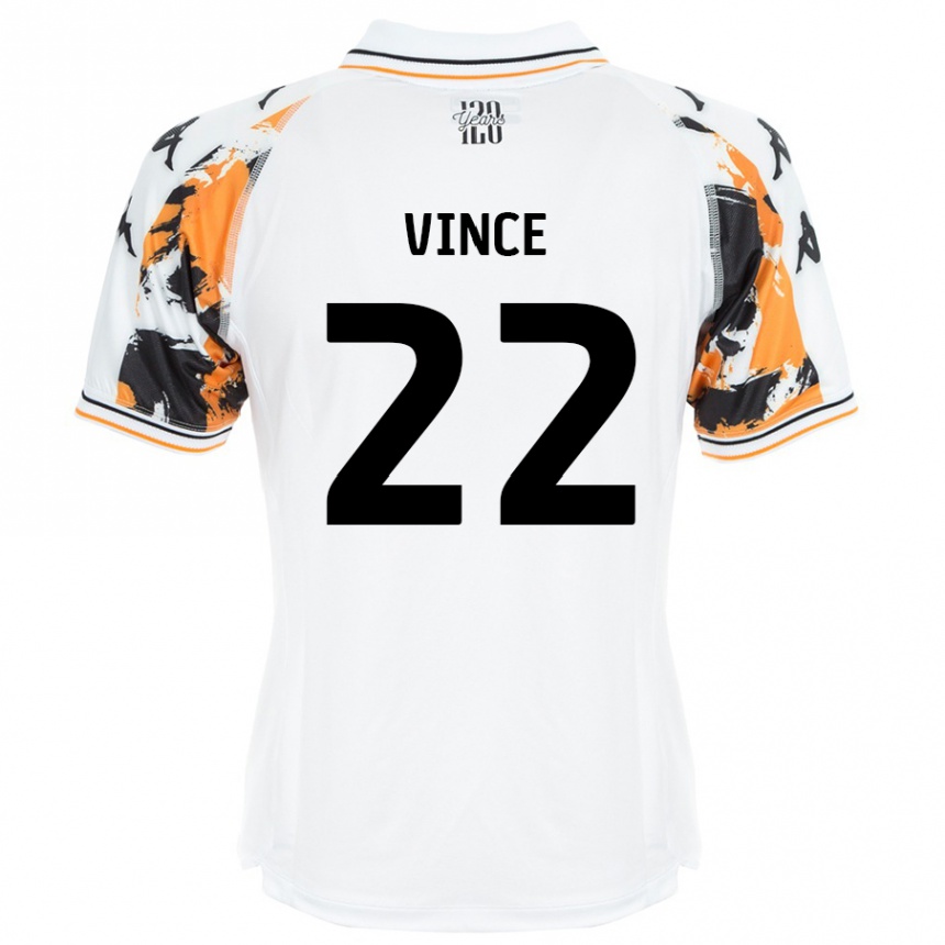 Femme Football Maillot Anna Vince #22 Blanc Tenues Extérieur 2024/25