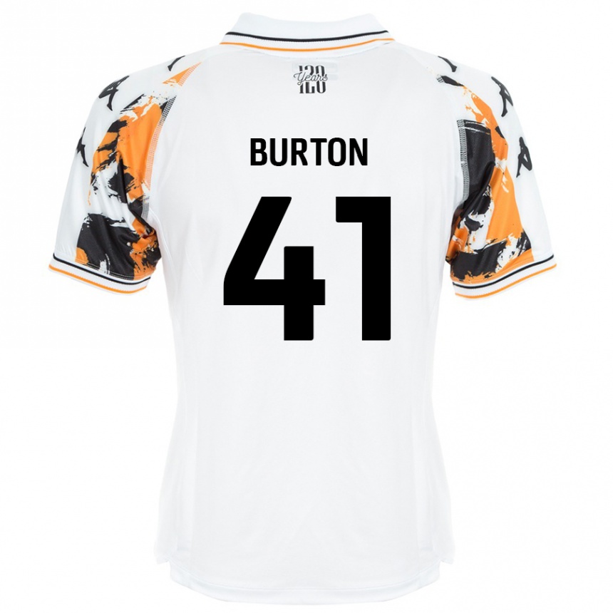 Femme Football Maillot Jess Burton #41 Blanc Tenues Extérieur 2024/25