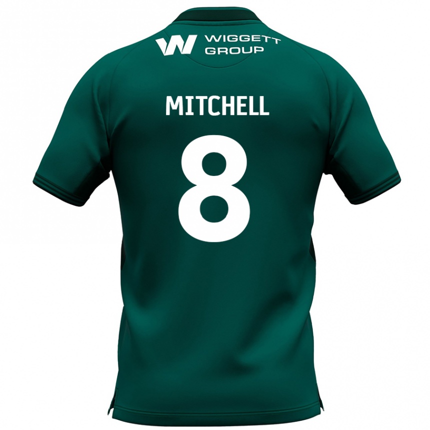 Femme Football Maillot Billy Mitchell #8 Vert Tenues Extérieur 2024/25