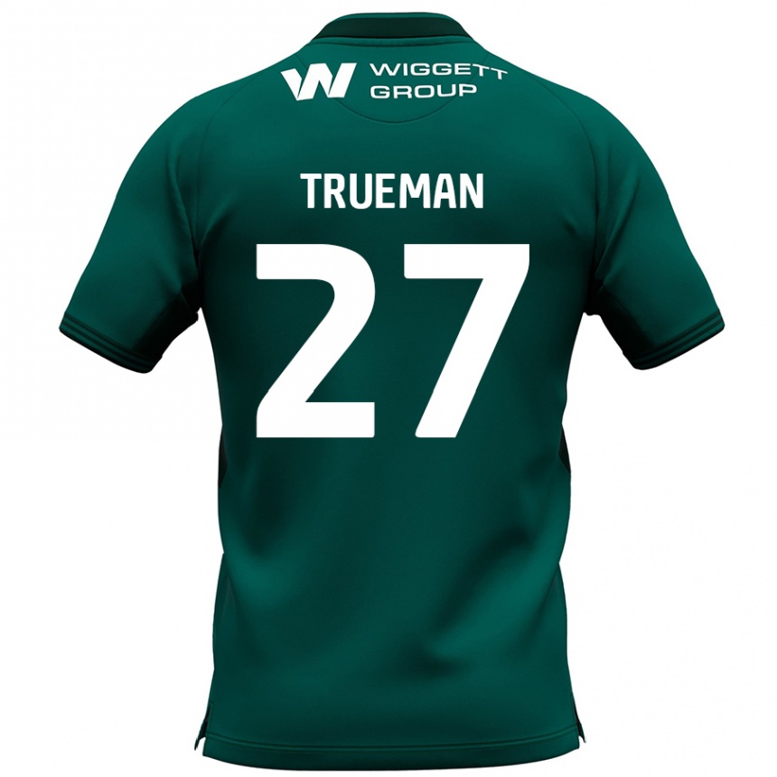 Femme Football Maillot Connal Trueman #27 Vert Tenues Extérieur 2024/25