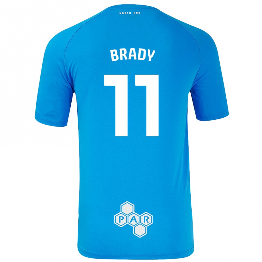 Femme Football Maillot Robbie Brady #11 Bleu Ciel Tenues Extérieur 2024/25