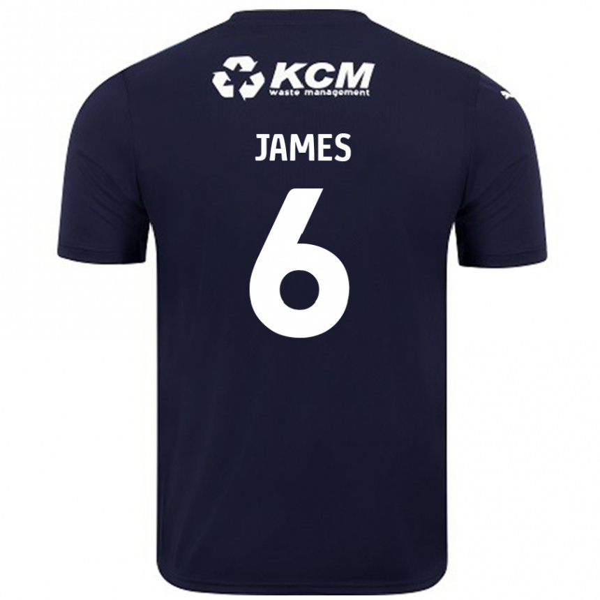 Femme Football Maillot Reece James #6 Bleu Marine Tenues Extérieur 2024/25