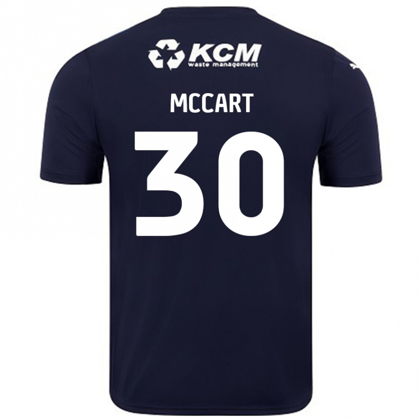 Femme Football Maillot Jamie Mccart #30 Bleu Marine Tenues Extérieur 2024/25