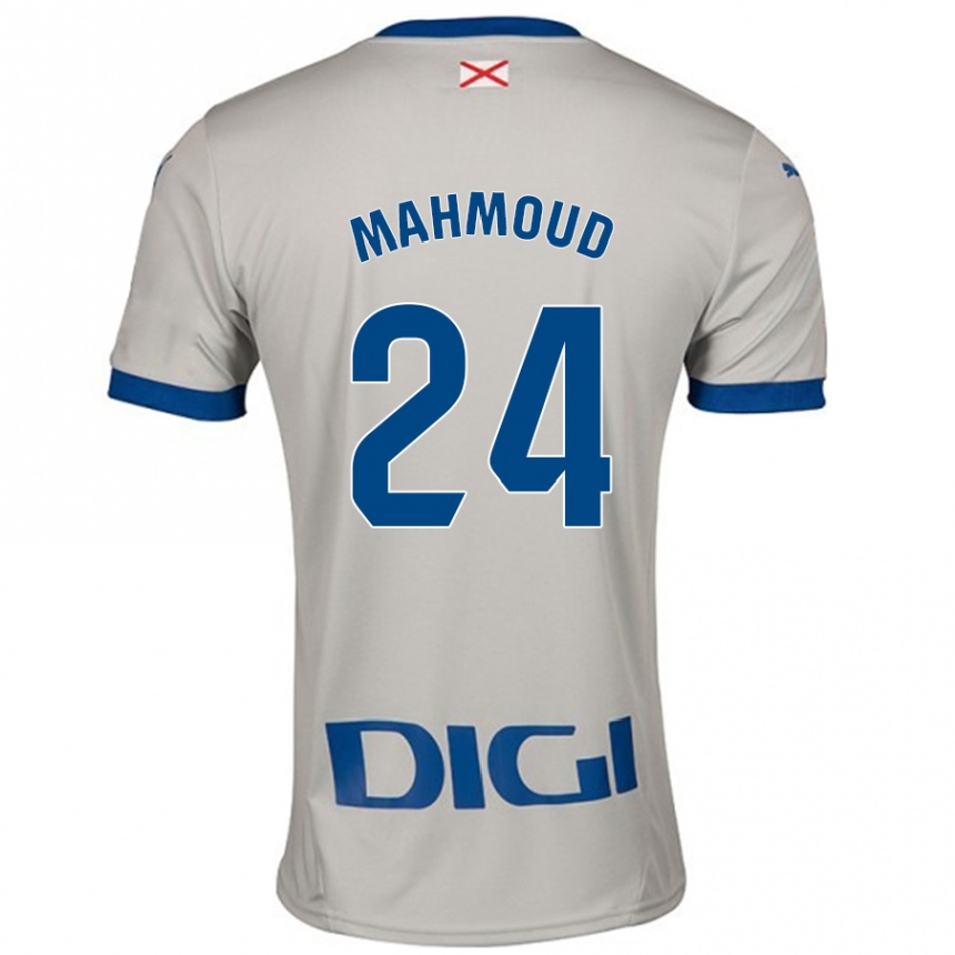 Femme Football Maillot Abdallahi Mahmoud #24 Gris Clair Tenues Extérieur 2024/25