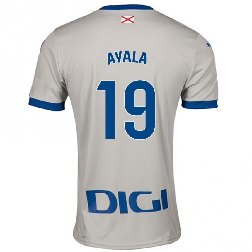 Femme Football Maillot Axel Ayala #19 Gris Clair Tenues Extérieur 2024/25