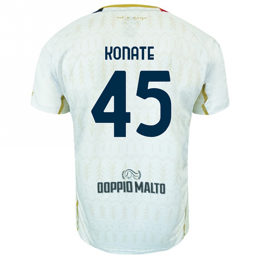 Femme Football Maillot Ismael Konate #45 Blanc Tenues Extérieur 2024/25