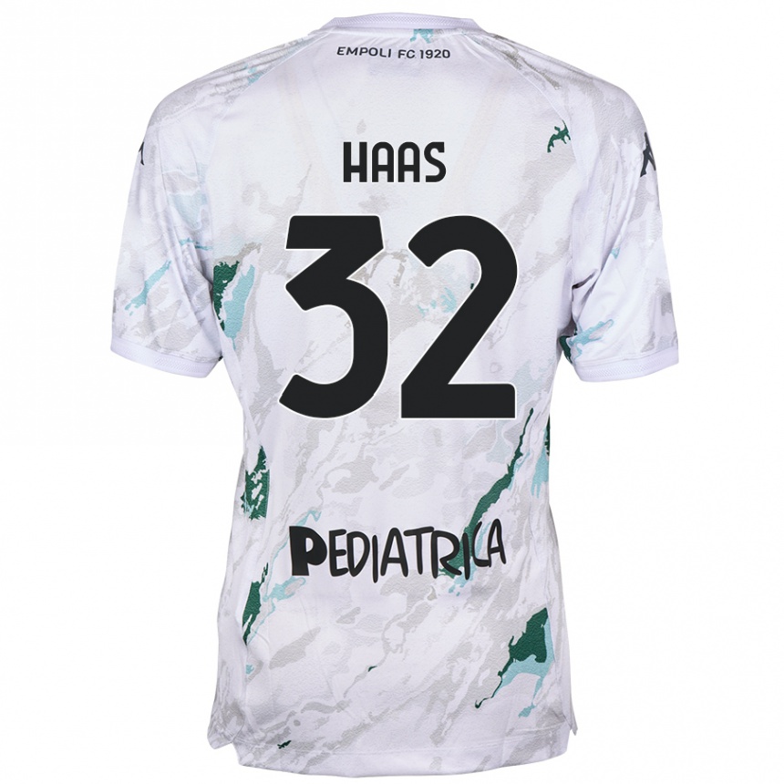 Femme Football Maillot Nicolas Haas #32 Gris Tenues Extérieur 2024/25