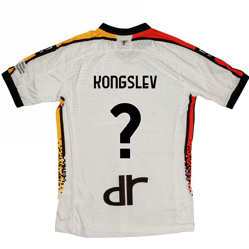 Femme Football Maillot Frederik Kongslev #0 Blanc Noir Tenues Extérieur 2024/25