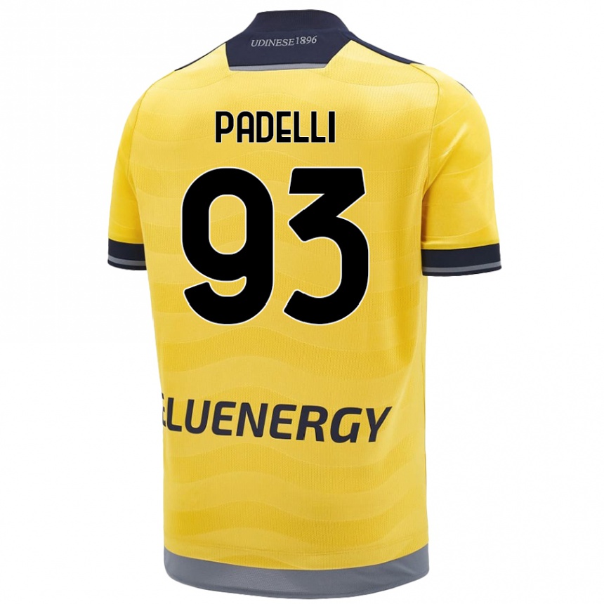 Femme Football Maillot Daniele Padelli #93 Doré Tenues Extérieur 2024/25