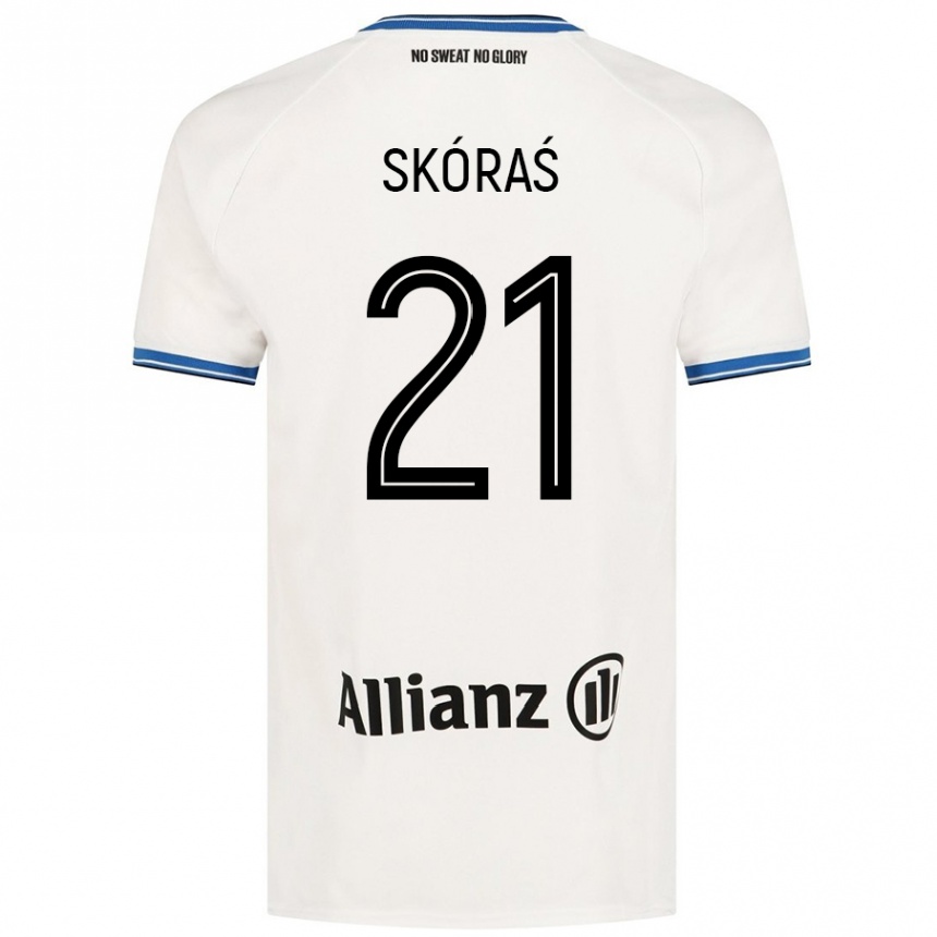 Femme Football Maillot Michal Skoras #21 Blanc Tenues Extérieur 2024/25