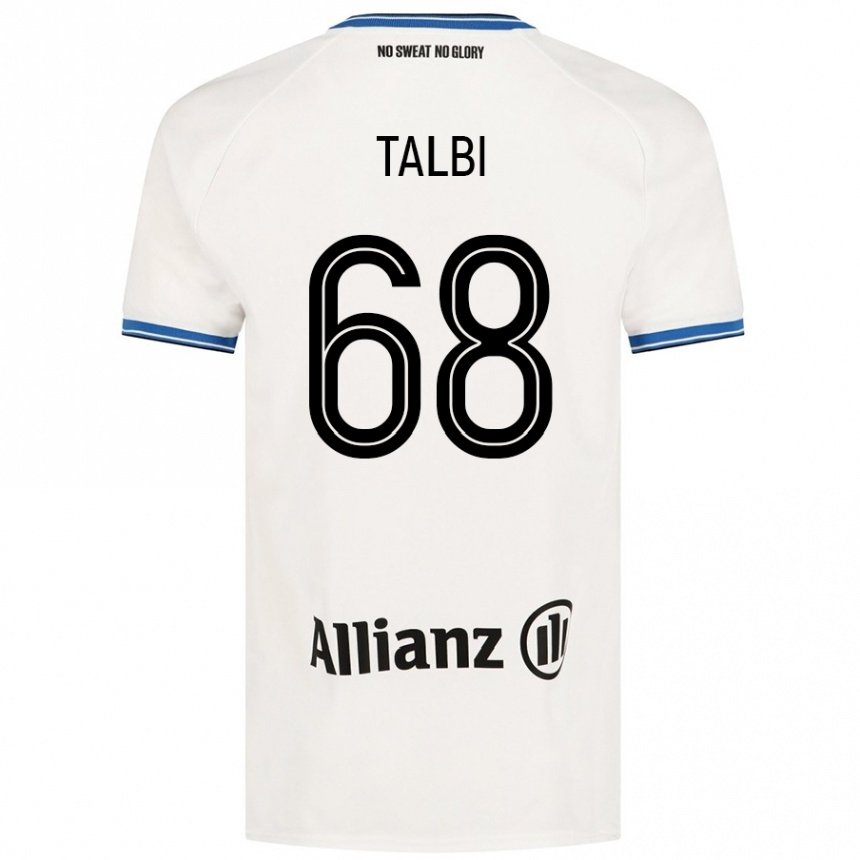 Femme Football Maillot Chemsdine Talbi #68 Blanc Tenues Extérieur 2024/25