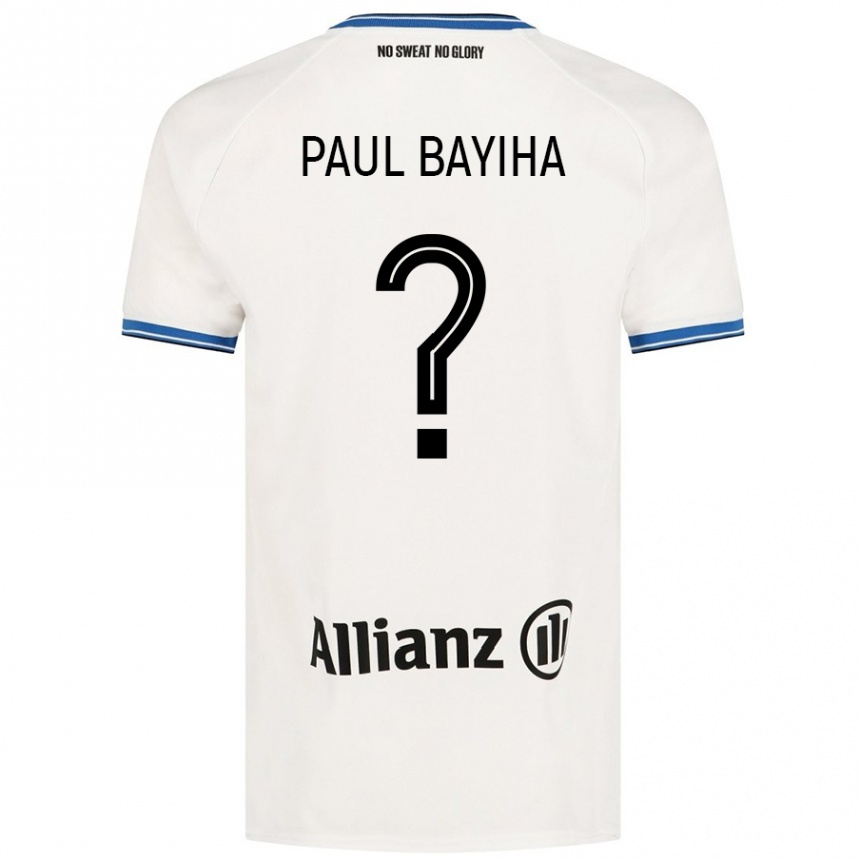 Femme Football Maillot Jean Paul Bayiha #0 Blanc Tenues Extérieur 2024/25