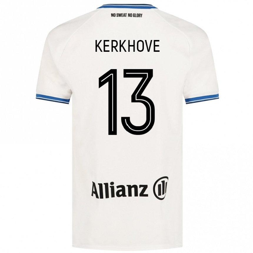 Femme Football Maillot Angel Kerkhove #13 Blanc Tenues Extérieur 2024/25