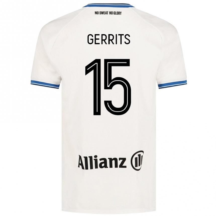 Femme Football Maillot Melanie Gerrits #15 Blanc Tenues Extérieur 2024/25