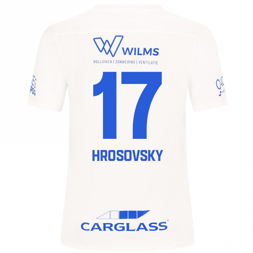 Femme Football Maillot Patrik Hrosovsky #17 Blanc Tenues Extérieur 2024/25