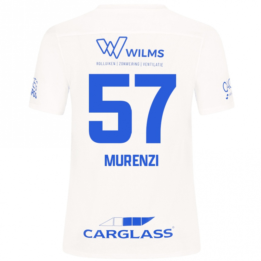 Femme Football Maillot Aaron Murenzi #57 Blanc Tenues Extérieur 2024/25