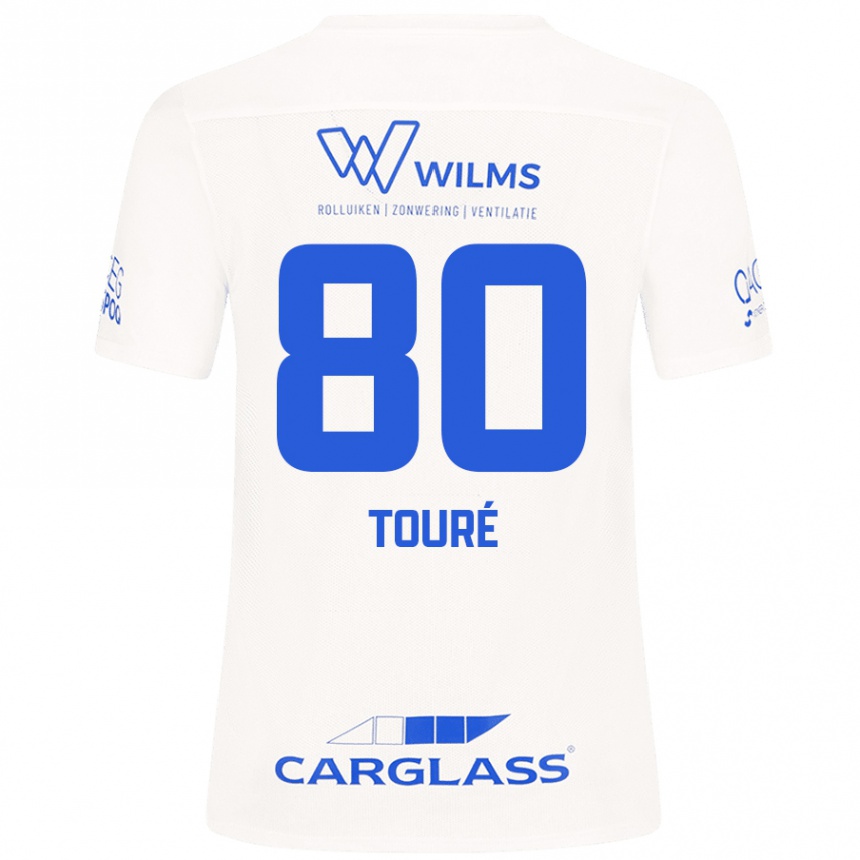 Femme Football Maillot Saïdou Touré #80 Blanc Tenues Extérieur 2024/25