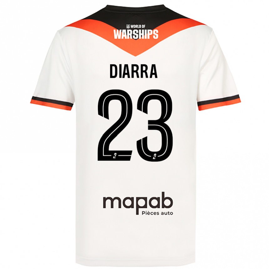 Femme Football Maillot Stéphane Diarra #23 Blanc Tenues Extérieur 2024/25