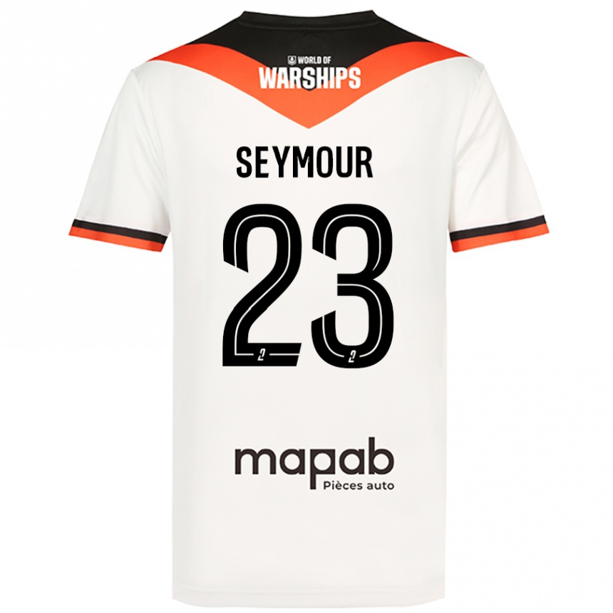 Femme Football Maillot Brice Seymour #23 Blanc Tenues Extérieur 2024/25