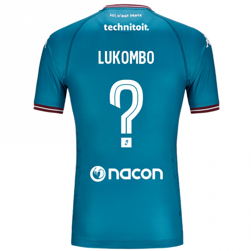 Femme Football Maillot Joseph Lukombo #0 Bleu Pétrole Tenues Extérieur 2024/25