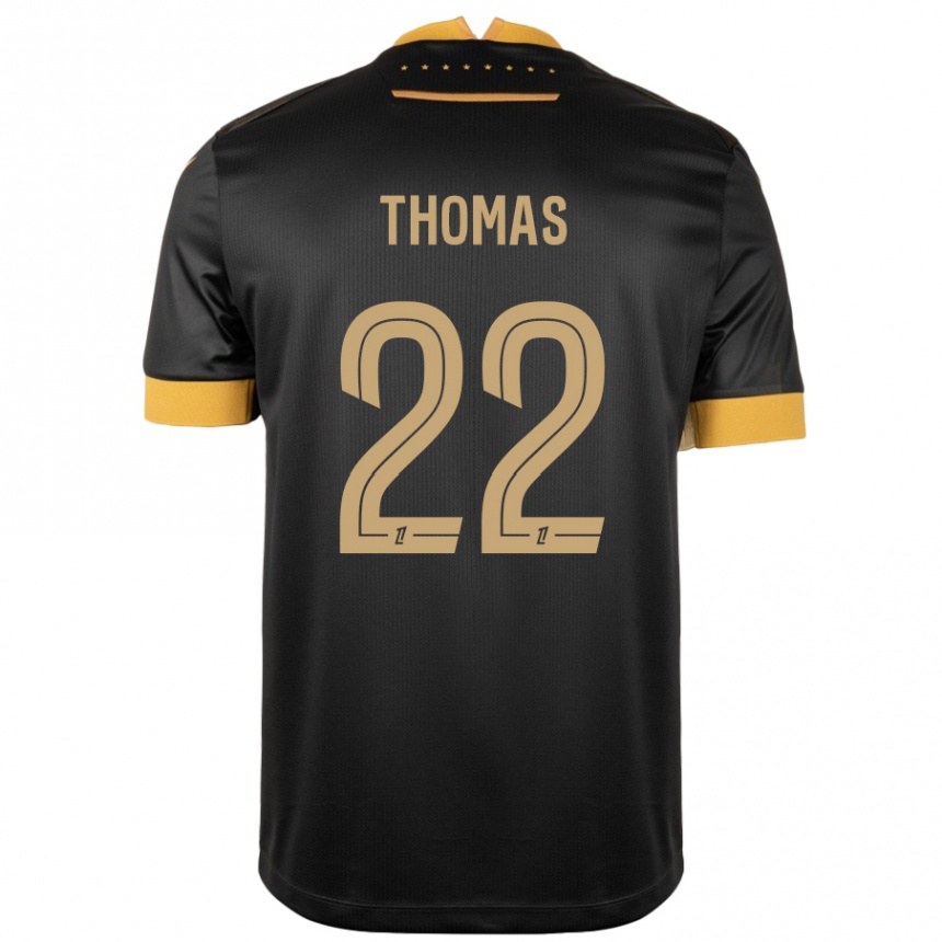 Femme Football Maillot Sorba Thomas #22 Noir Marron Tenues Extérieur 2024/25