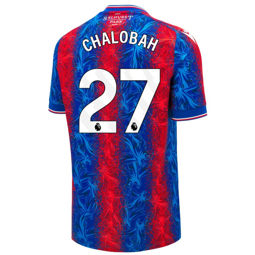 Enfant Football Maillot Trevoh Chalobah #27 Rayures Rouges Et Bleues Tenues Domicile 2024/25