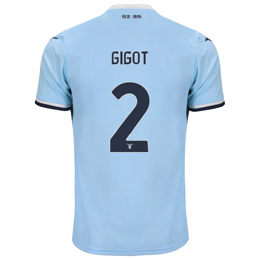 Enfant Football Maillot Samuel Gigot #2 Bleu Tenues Domicile 2024/25