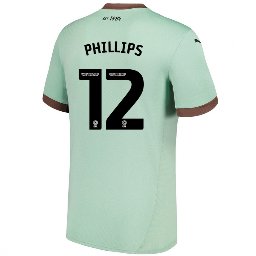 Enfant Football Maillot Nathaniel Phillips #12 Vert Pâle Tenues Extérieur 2024/25