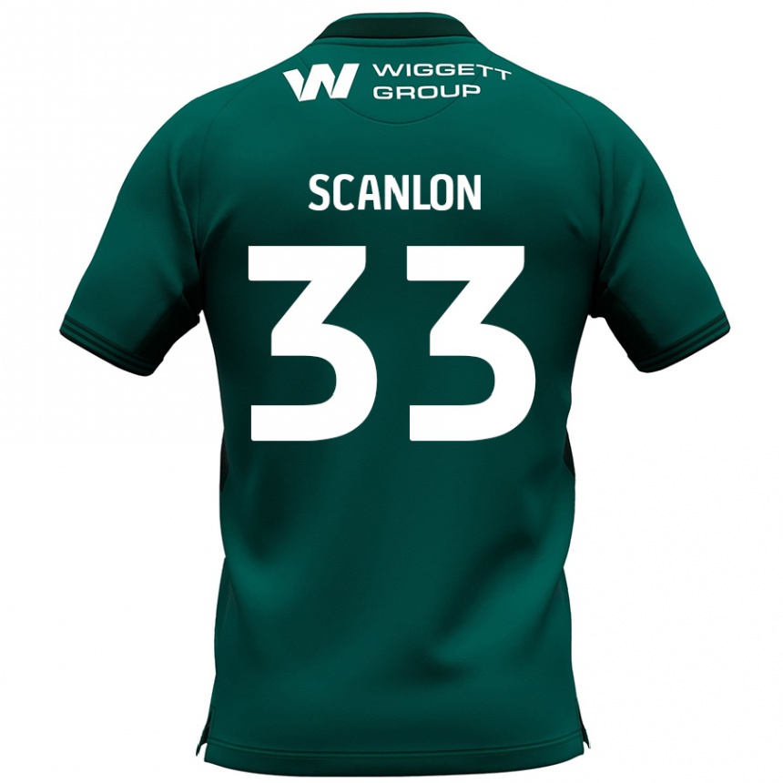 Enfant Football Maillot Calum Scanlon #33 Vert Tenues Extérieur 2024/25