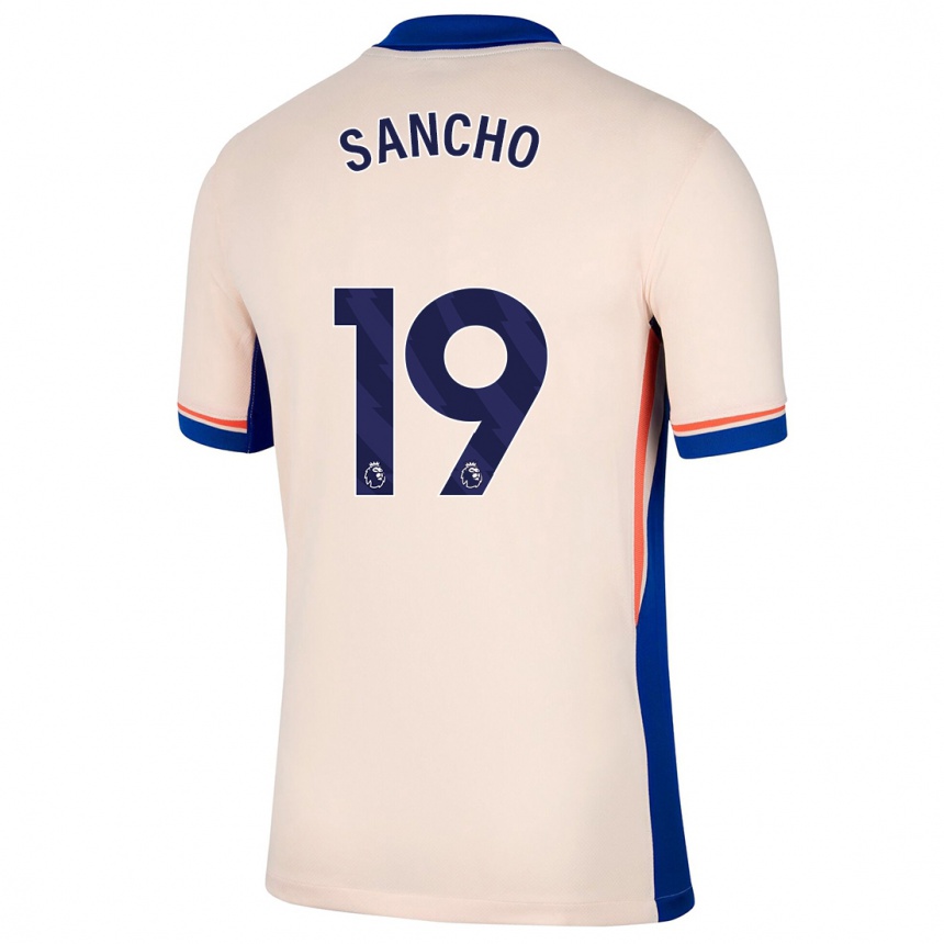 Enfant Football Maillot Jadon Sancho #19 Beige Clair Tenues Extérieur 2024/25