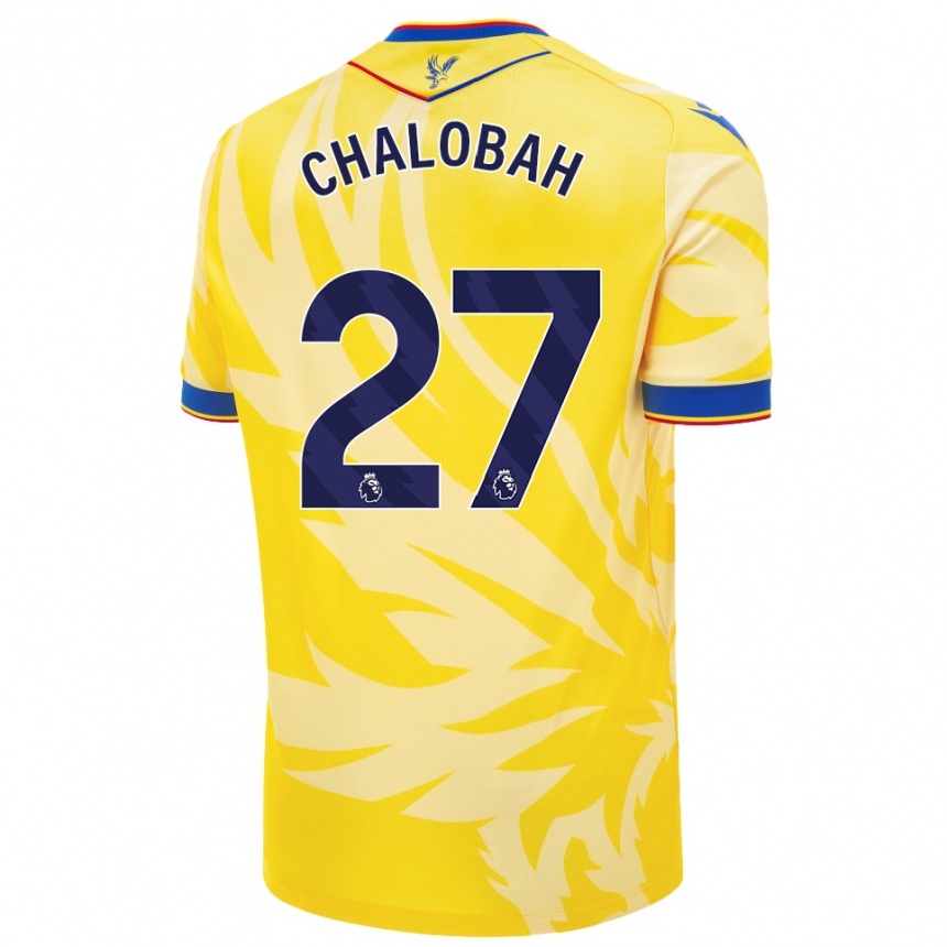 Enfant Football Maillot Trevoh Chalobah #27 Jaune Tenues Extérieur 2024/25