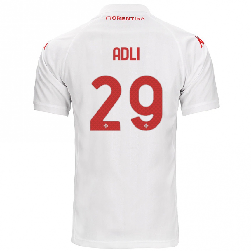 Enfant Football Maillot Yacine Adli #29 Blanc Tenues Extérieur 2024/25