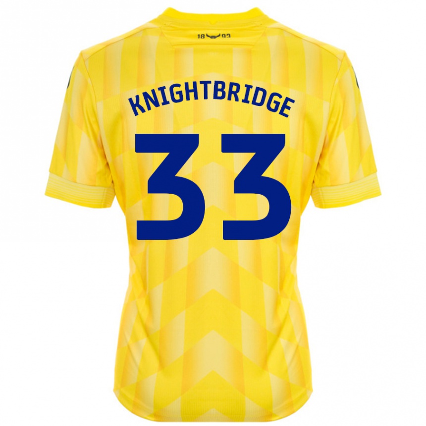 Enfant Football Maillot Jacob Knightbridge #33 Jaune Tenues Domicile 2024/25