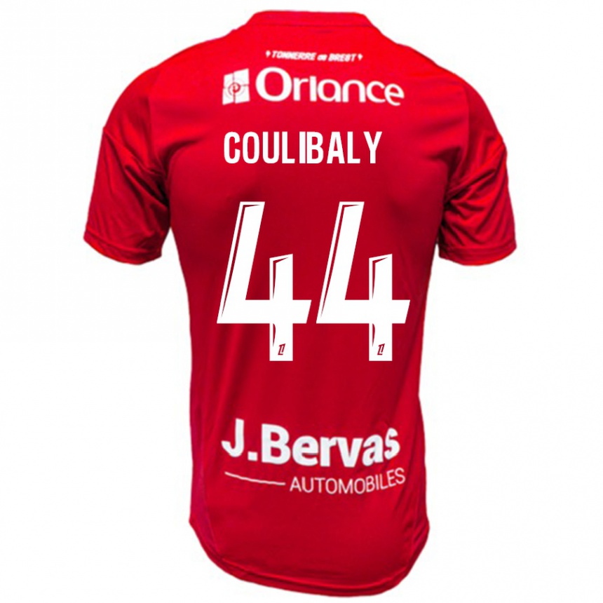 Enfant Football Maillot Soumaila Coulibaly #44 Rouge Blanc Tenues Domicile 2024/25