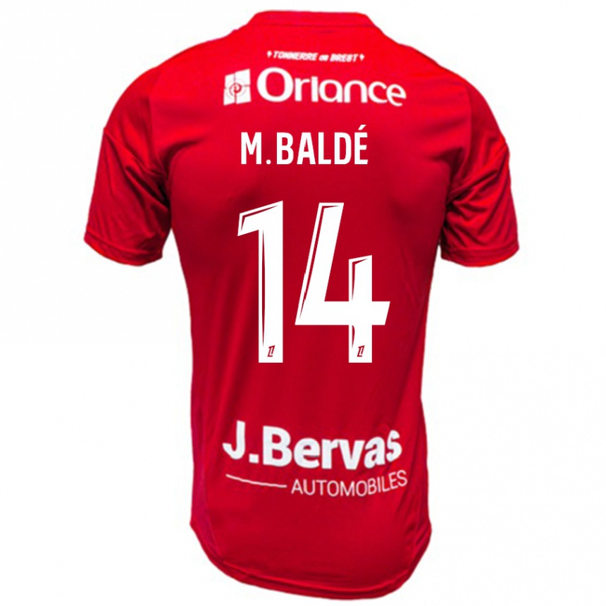 Enfant Football Maillot Mama Baldé #14 Rouge Blanc Tenues Domicile 2024/25