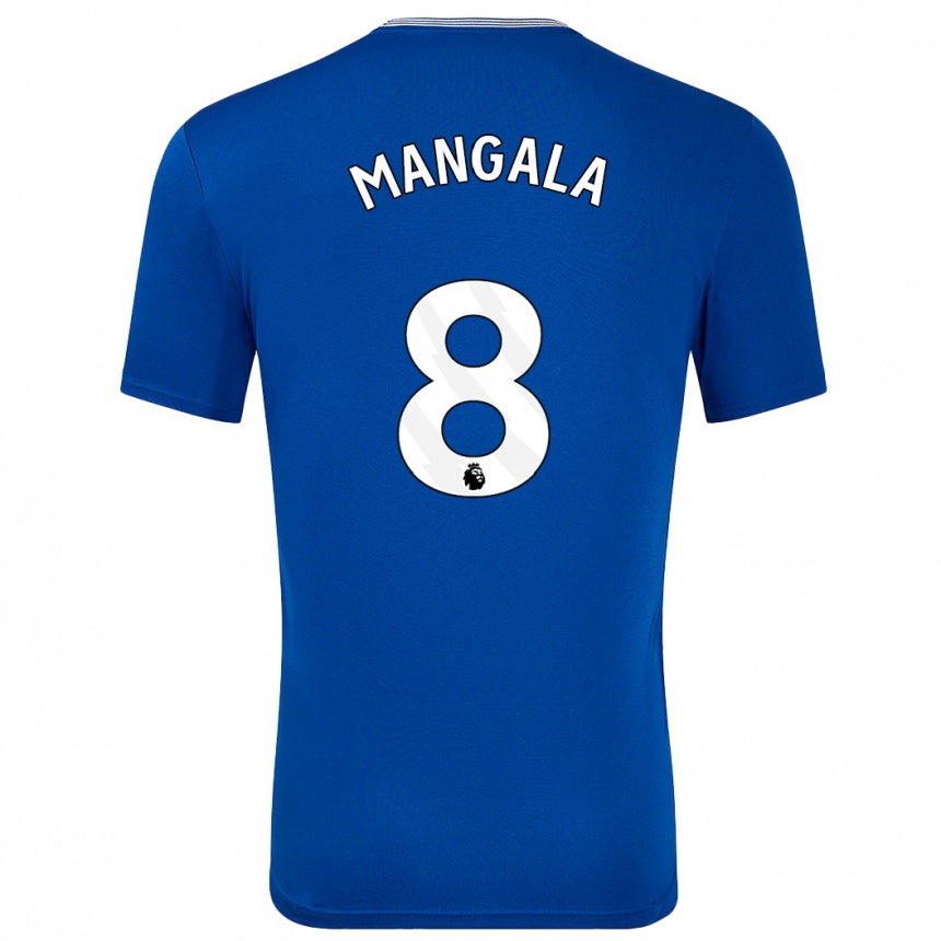 Enfant Football Maillot Orel Mangala #8 Bleu Avec Tenues Domicile 2024/25