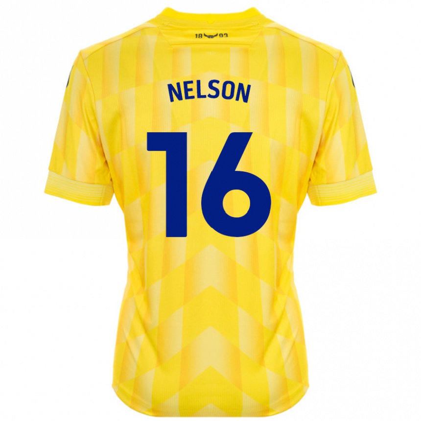 Enfant Football Maillot Ben Nelson #16 Jaune Tenues Domicile 2024/25