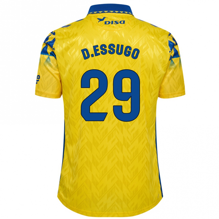 Enfant Football Maillot Dário Essugo #29 Jaune Bleu Tenues Domicile 2024/25