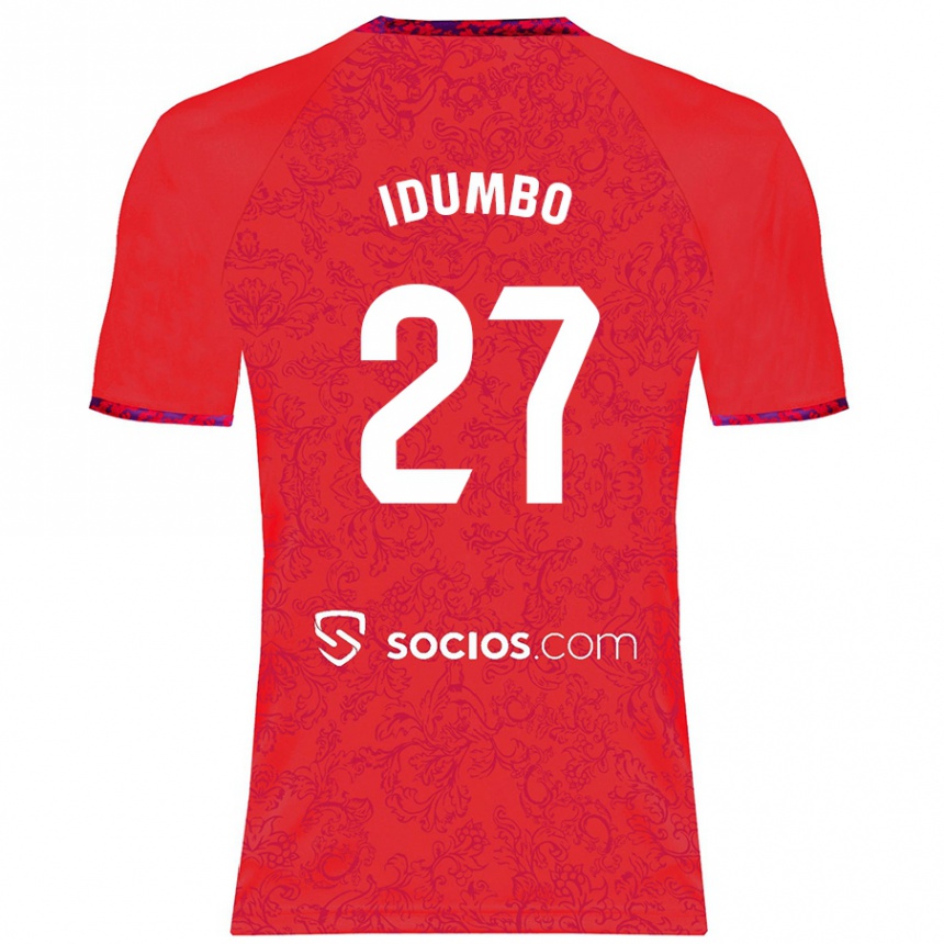 Enfant Football Maillot Stanis Idumbo Muzambo #27 Rouge Tenues Extérieur 2024/25