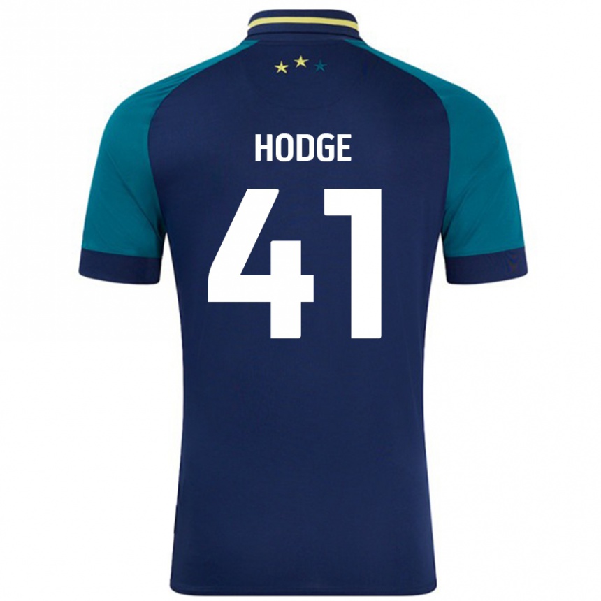 Enfant Football Maillot Joe Hodge #41 Marine Vert Foncé Tenues Extérieur 2024/25