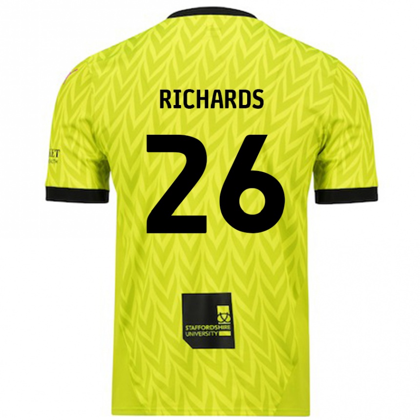 Enfant Football Maillot Rico Richards #26 Vert Fluo Tenues Extérieur 2024/25