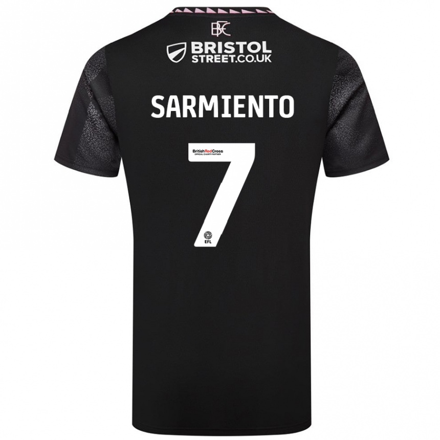 Enfant Football Maillot Jeremy Sarmiento #7 Noir Tenues Extérieur 2024/25