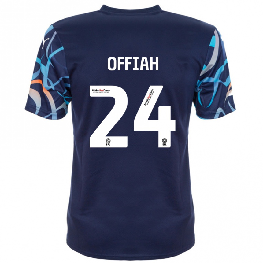 Enfant Football Maillot Odel Offiah #24 Bleu Marine Tenues Extérieur 2024/25