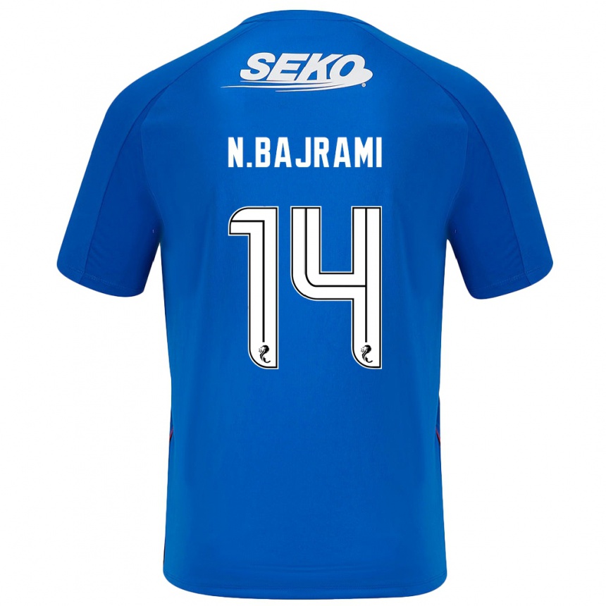 Enfant Football Maillot Nedim Bajrami #14 Bleu Foncé Tenues Domicile 2024/25