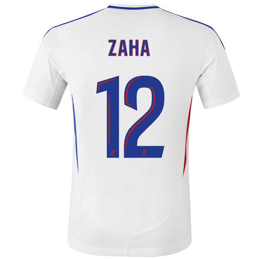 Enfant Football Maillot Wilfried Zaha #12 Blanc Bleu Tenues Domicile 2024/25